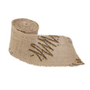 Roll Of 2M Beautiful Christmas Tree Pattern Burlap Ribbon Craft Home Christmas Gift Brown Coffee
