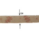 Roll Of 2M Beautiful Christmas Tree Pattern Burlap Ribbon Craft Home Christmas Gift Brown Red