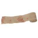 Roll Of 2M Beautiful Christmas Tree Pattern Burlap Ribbon Craft Home Christmas Gift Brown Red