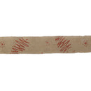 Roll Of 2M Beautiful Christmas Tree Pattern Burlap Ribbon Craft Home Christmas Gift Brown Red
