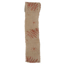 Roll Of 2M Beautiful Christmas Tree Pattern Burlap Ribbon Craft Home Christmas Gift Brown Red