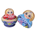 10pcs Wooden Russian Nesting Babushka Matryoshka Dolls Set Hand Painted 15cm