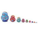 10pcs Wooden Russian Nesting Babushka Matryoshka Dolls Set Hand Painted 15cm