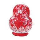 10x Hand Painted Red Wooden Nesting Dolls Babushka Matryoshka Art Crafts Kids Play Fun Toy Home Ornament