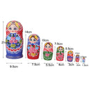7x Hand Painted Colorful Wooden Nesting Dolls Babushka Matryoshka Art Crafts Kids Play Fun Toy Home Ornament