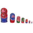 7x Hand Painted Colorful Wooden Nesting Dolls Babushka Matryoshka Art Crafts Kids Play Fun Toy Home Ornament