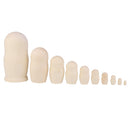 10x DIY Unpainted Wooden Blank Embryos Russian Nesting Dolls Matryoshka Toy