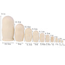 10x DIY Unpainted Wooden Blank Embryos Russian Nesting Dolls Matryoshka Toy
