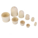 5pcs Unpainted Blank Wooden Russian Nesting Dolls Matryoshka DIY Craft 5.7in