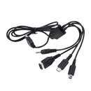 4 in 1 Universal USB Power Data Sync Cable COMPATIBLE FOR NDSi / NDSL / NDS / PSP Video Games Accessory Black