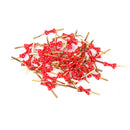Lovely Cute Ribbon Bowknot Design Metallic Twist Ties Wedding Birthday Party Supplies PACK OF 50PCS Red
