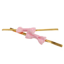 Lovely Cute Ribbon Bowknot Design Metallic Twist Ties Wedding Birthday Party Supplies PACK OF 50PCS Pink
