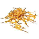 Lovely Cute Ribbon Bowknot Design Metallic Twist Ties Wedding Birthday Party Supplies PACK OF 50PCS Yellow