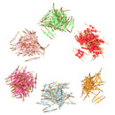 Lovely Cute Ribbon Bowknot Design Metallic Twist Ties Wedding Birthday Party Supplies PACK OF 50PCS Light Blue
