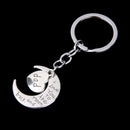 Cute Unique Design Co Workers Sisters Family Friends Key Ring Party Wedding Banquet Xmas Diwali Gift Silver Dad