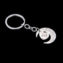 Cute Unique Design Co Workers Sisters Family Friends Key Ring Party Wedding Banquet Xmas Diwali Gift Silver Dad