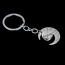 Cute Unique Design Co Workers Sisters Family Friends Key Ring Party Wedding Banquet Xmas Diwali Gift Silver Daughter