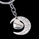 Cute Unique Design Co Workers Sisters Family Friends Key Ring Party Wedding Banquet Xmas Diwali Gift Silver Daughter