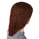 1x Women Soft Rayon Snood Hair Net Fashion Crochet Hairnet Cap Brown