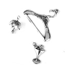 Men Women Mixed Shapes Charms Pendant For Necklace Bracelets Anklet Jewelry Making Accessory PACK OF 14PCS