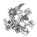 Men Women Mixed Shapes Charms Pendant For Necklace Bracelets Anklet Jewelry Making Accessory PACK OF 20PCS