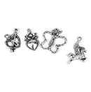 Men Women Mixed Shapes Charms Pendant For Necklace Bracelets Anklet Jewelry Making Accessory PACK OF 20PCS