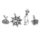 Men Women Mixed Shapes Charms Pendant For Necklace Bracelets Anklet Jewelry Making Accessory PACK OF 20PCS