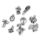 Men Women Mixed Shapes Charms Pendant For Necklace Bracelets Anklet Jewelry Making Accessory PACK OF 25PCS