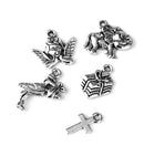 Men Women Mixed Shapes Charms Pendant For Necklace Bracelets Anklet Jewelry Making Accessory PACK OF 25PCS
