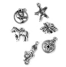 Men Women Mixed Shapes Charms Pendant For Necklace Bracelets Anklet Jewelry Making Accessory PACK OF 25PCS