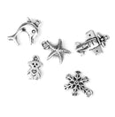 Men Women Mixed Shapes Charms Pendant For Necklace Bracelets Anklet Jewelry Making Accessory PACK OF 25PCS