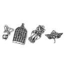 Men Women Mixed Shapes Charms Pendant For Necklace Bracelets Anklet Jewelry Making Accessory PACK OF 20PCS