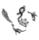 Men Women Mixed Shapes Charms Pendant For Necklace Bracelets Anklet Jewelry Making Accessory PACK OF 20PCS