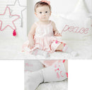 Pair Of Cute Stretchable Elastic Soft Comfortable Cotton Blend Cat Ear Pattern Socks Grey + Red
