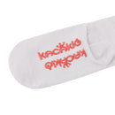Pair Of Cute Stretchable Elastic Soft Comfortable Cotton Blend Cat Ear Pattern Socks Grey + Red
