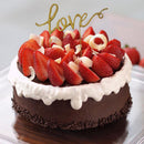 Golden LOVE Shape Cake Topper Birthday Wedding Cake Decor