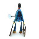 Vinatge Spain Student w. Luggage Windup Tin Toy Clockwork Collectible Gifts