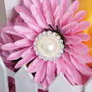 10PCS/SET Beautiful Shining Faux Pearl Buttons Bags Headband Gift Wrapping DIY Accessories Beige Silver