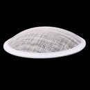 Round Shape Hat Base Fascinator Headpieces Base Costume Making Head Dress Millinery Craft DIY White