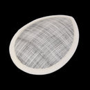 Fashionable Teardrop Shape Hat Base Fascinator Headpieces Base Costume Making Head Dress Millinery Craft DIY Beige