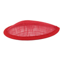 Fashionable Teardrop Shape Hat Base Fascinator Headpieces Base Costume Making Head Dress Millinery Craft DIY Red