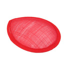 Fashionable Teardrop Shape Hat Base Fascinator Headpieces Base Costume Making Head Dress Millinery Craft DIY Red