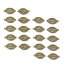 20pcs Antique Bronze Leaf Alloy Jewelry Making Charms Pendant
