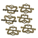 6 Sets Antique Bronze Butterfly Shape Toggle Clasps Jewelry Findings