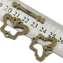 6 Sets Antique Bronze Butterfly Shape Toggle Clasps Jewelry Findings