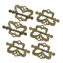 6 Sets Antique Bronze Butterfly Shape Toggle Clasps Jewelry Findings
