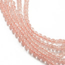 Synthetic Round Shaped Loose Beads Strand Necklace Bracelet Earrings Jewelry Making DIY Accessories 15.5 Inch Watermelon Red