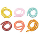 8mm Round Shaped Jade Strand Beads Jewelry Making Findings DIY Accessories 15.5 Inch Blue