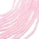 6mm Round Shaped Jade Strand Beads Jewelry Making Findings DIY Accessories 15.5 Inch Light Pink
