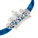 Infant Baby Rhinestone Crown Hair Bands Photography Headband - Blue